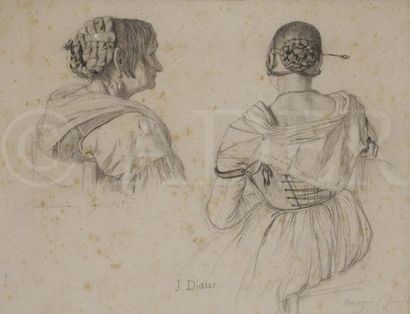 null Jules DIDIER (1831-1914)
Femmes d’Italie à Terracine et Anagni, 1859
Crayon...
