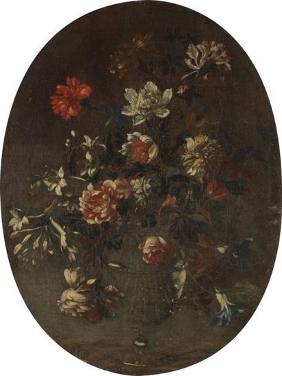 null École FRANçAISE vers 1700, entourage de Jean Baptiste MONNOYER
Bouquet de fleurs...