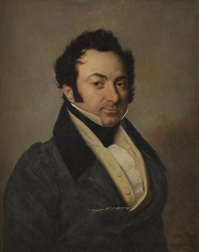 null Jules BOILLY 
(Paris 1796 - 1874)
Portrait d’Isidore Lane (1795 - Toulouse en...