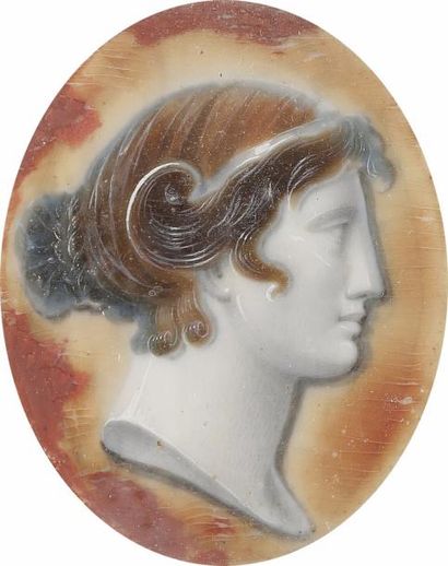 null Attribué à Louis Bertin PARANT (Mers dans l’Indre, 1768 - Paris, 1851).
Portrait...
