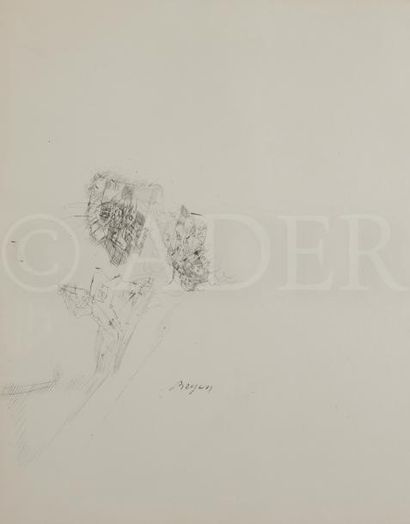 null Camille BRYEN (1907-1977)
Composition
Dessin à l’encre.
Signé en pied.
40 x...