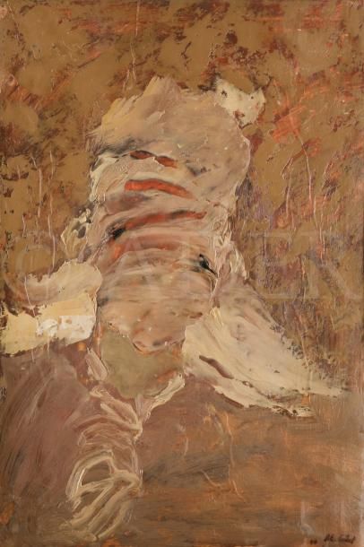 null Roger Edgar GILLET (1924-2004)
Portrait, 1990
Huile sur papier marouflé sur...