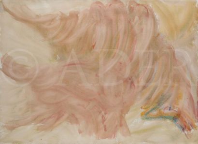 null Jean MESSAGIER (1920-1999)
Composition rose, 1960
Gouache.
Signée en bas à droite.
74...
