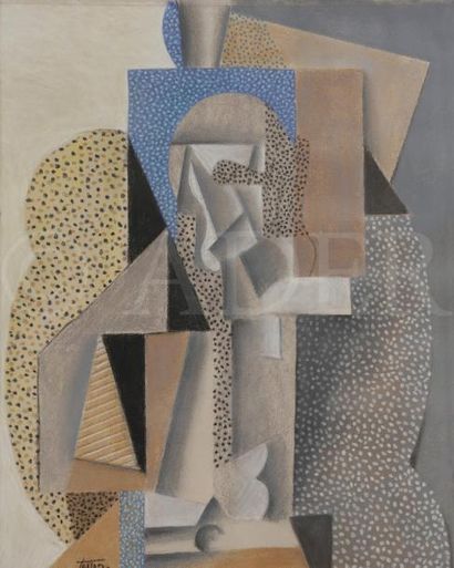 null Georges TESSON (XIXe-XXe siècle)
Homme cubiste
Pastel.
Signé en bas à gauche.
50...