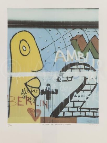 null Peter KLASEN [allemand] (né en 1935)
Le Mur de Berlin / Atome
Lithographie.
Signée...