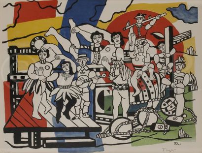null D’après Fernand LéGER
Étude pour la grande parade, 1953-54
Lithographie.
Porte...