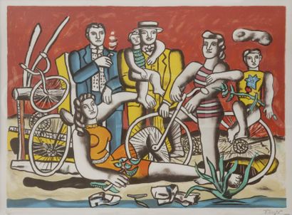 null D’après Fernand LéGER
Cyclistes et acrobates
Lithographie.
Porte le timbre de...