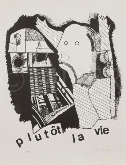 null Max PAPART (1911-1994)
Arlequin - Plutôt la vie - Composition
3 lithographies...