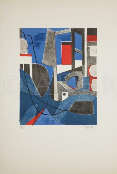null Danièle PERRE (1924-2012)
Composition, 1959
Lithographie.
Signée et annotée...