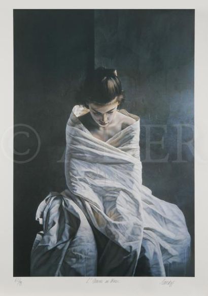 null Étienne SANDORFI (1948-2007)
Chagrin d’amour - L’Amour en blanc
2 lithographies.
Signées,...