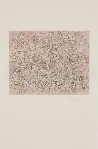 null Mark TOBEY [américain] (1890-1976)
Composition
Lithographie.
Signée.
65 x 50...