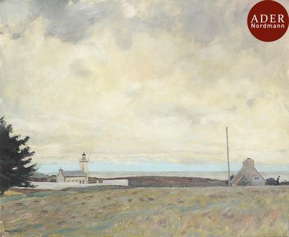 null Willem VAN HASSELT (1882-1963)
Bréhat, phare de Rosedo
Huile sur toile.
Signée...