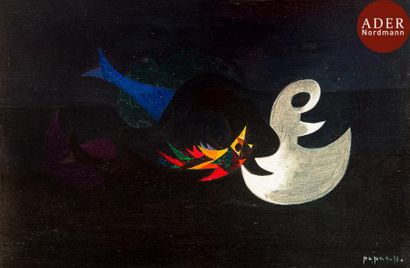 null Georges PAPAZOFF (1894-1972)
Composition, vers 1926
Huile sur toile.
Signée...