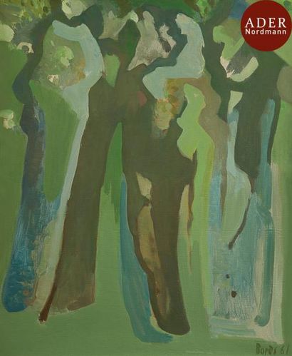 null Francisco BORES (1898-1972)
Forêt, 1961
Huile sur toile.
Signée et datée en...