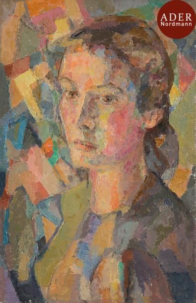 null Macario VITALIS (1898-1990)
Portrait de jeune femme
Huile sur toile.
Non signée.
41...