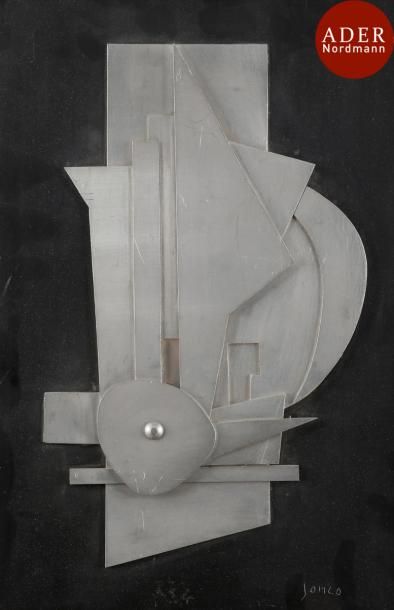null Marcel JANCO [roumain] (1895-1984)
Trophée, 1960
Relief en métal découpé.
Signé...