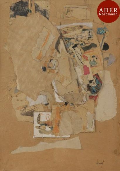 null Jacques DOUCET (1924-1994)
Composition, 1965
Collage sur carton (fragments de...