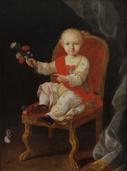 null Attribué à Giuseppe BONITO (1707 - 1789)
Portrait d’un Infant d’Espagne avec...