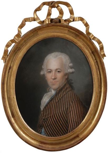 null Attribué à Aleksander KUCHARSKI (1741 - 1819)
Portrait présumé de Monsieur Bardot
Pastel.
Porte...