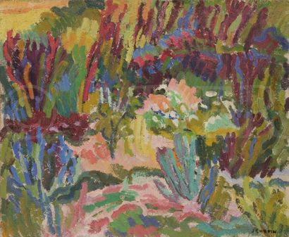null Juliette CHOPIN (né en 1931)
Les Grandes herbes, 1953
Huile sur toile.
Signée...