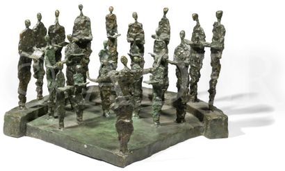 null Marie Madeleine GAUTIER (née en 1956)
La Chorale
Sculpture en bronze à patine...