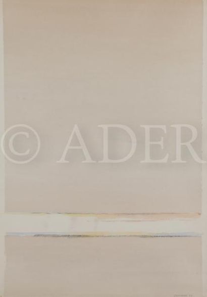 null Albert CHAMINADE (1923-2010)
Composition, 1979
Aquarelle.
Signée et datée en...