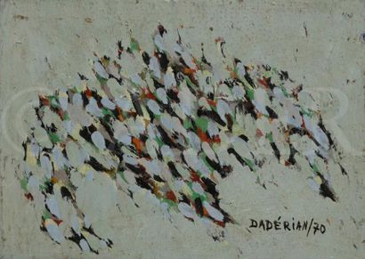 null Dikran DADERIAN (né en 1929) 
Composition, 1970
Huile sur toile.
Signée et datée...