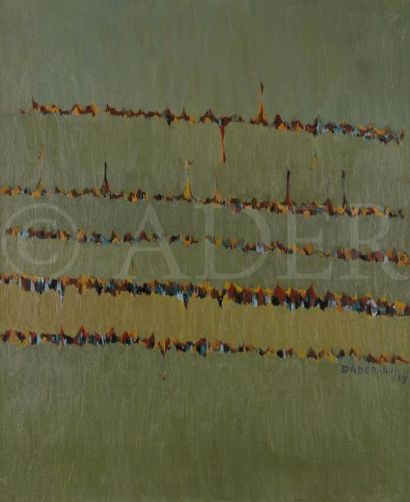 null Dikran DADERIAN (né en 1929) 
Composition, 1974
Huile sur toile.
Signée et datée...