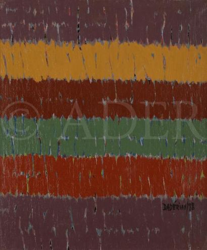 null Dikran DADERIAN (né en 1929) 
Composition, 1988
Huile sur toile.
Signée et datée...