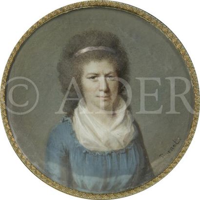 null Claude BORNET (Paris, 1733 - Paris, 1804). 
Excellent peintre en miniature,...