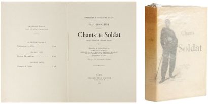 P. DEROULEDE. Chants du Soldat. Paris, Calman-Lévy, 1888. Couverture illustrée. Très...