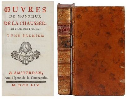 Nivelle de LA CHAUSSEE. Oeuvres. A Amsterdam, Aux dépens de la Compagnie, 1754. 2...