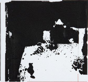 Michel BRAUN (Né en 1939) Bitume Technique mixte sur papier. Signée en bas à gauche...