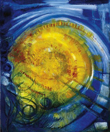 Amandine POLETTE, dite Diamanne (Née en 1978) Nuclear Sun, 2009 Acrylique sur toile....