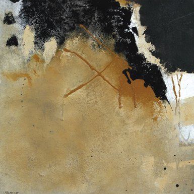 Isabelle MALMEZAT (Née en 1958) La brèche Acrylique, pigments et encre sur toile....