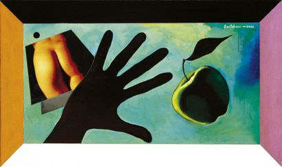 Valentin SAVTCHEKO (Né en 1955) Les fruits de l'amour n°6 Huile sur toile. Signée...