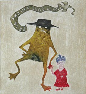 Lou LAURIN-LAM (Née en 1934) Frida and her Frog Prince Gravure numérotée 2/30. Signée...