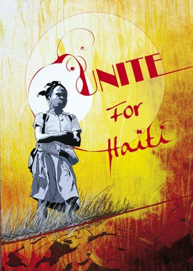 Hélène LE BOLZER (Née en 1982) Unite for Haïti, 2010 Photographie numérique retravaillée...