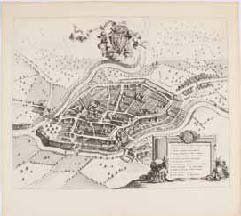 null [Bonneville]. Bonne Ville. 1682-1726. Planche gravée (47 x 58,5 cm). Planche...