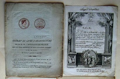 THORY Lettre à entête adressée à Mr. Thory avec son son cachet postal (1807). Souv....