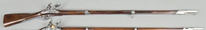 null Fusil d'Infanterie à silex Modèle 1774. Canon rond à méplat poinçonné au tonnerre....