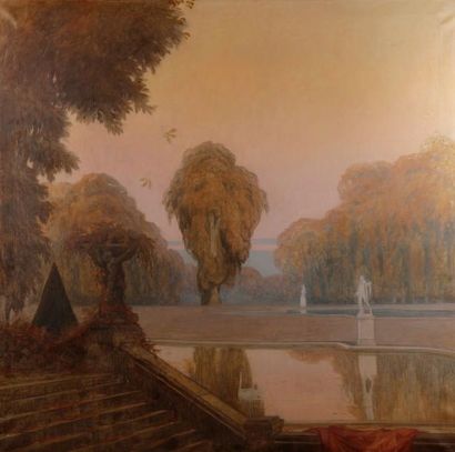 null Alexandre Nikolaevitch BENOIS (1870-1960) [attribué à]
Versailles, le parc
Huile...