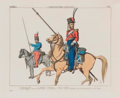 null Raphaël JACQUEMIN (1821-1881)
Suite de trois eaux-fortes : Les cosaques de la...