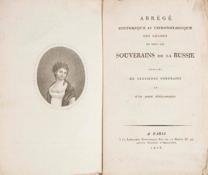 null Anonyme
Abrégé historique et chronologique des règnes de tous les souverains...