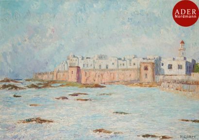 H. GORCE (XXe siècle) Bord de mer à Essaouira...