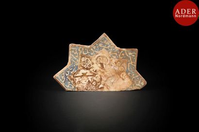 null Demi-carreau étoilé, Iran seldjoukide, déb. XIIIe siècle
Céramique siliceuse...