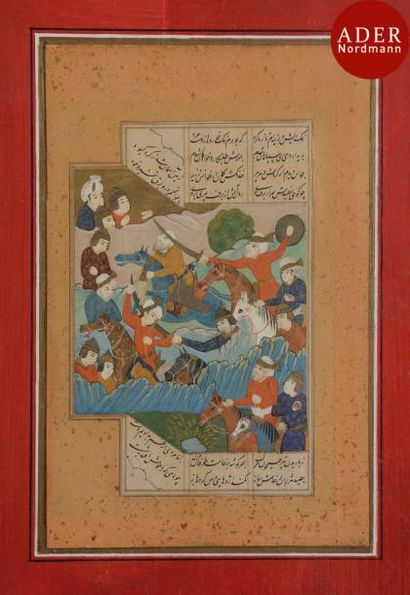 null Scène de combat, Iran safavide, Ispahan, XVIIe siècle.
Illustration d’un épisode...