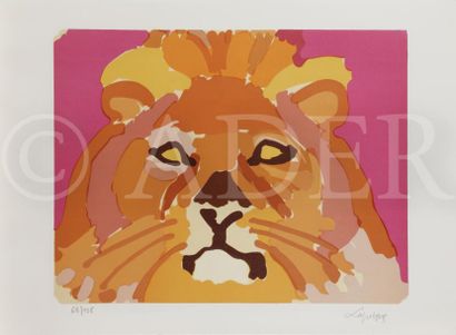 null Charles LAPICQUE (1898-1988)
Le Lion, 1962
Lithographie.
Signée et numérotée...
