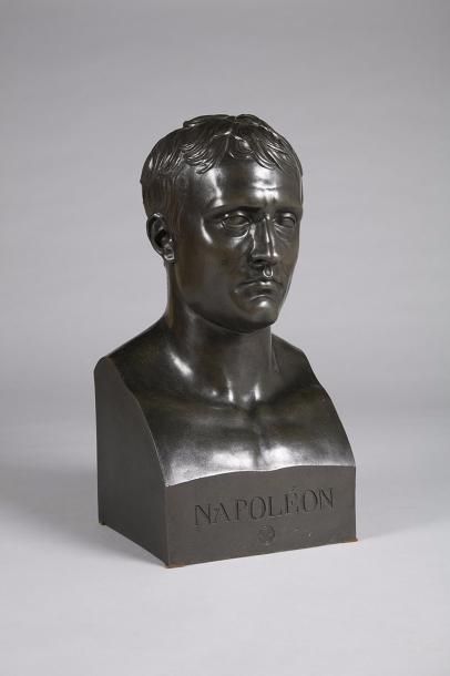 null CHAUDET (d’après). 
L’Empereur Napoléon Ier 
Sujet en buste en galvanoplastie...