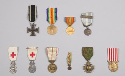 FRANCE Ensemble de 11 médailles : Croix du...